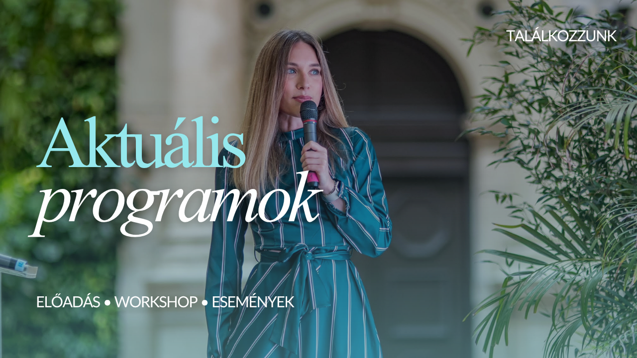 Tóth Réka Ibolya előadások, workshopok és aktuális programok